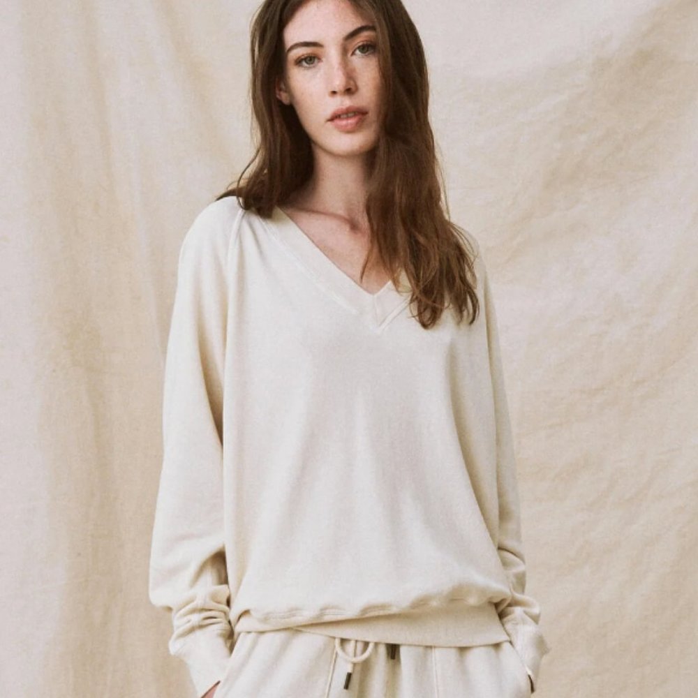 The Great V-Neck Sweatshirt